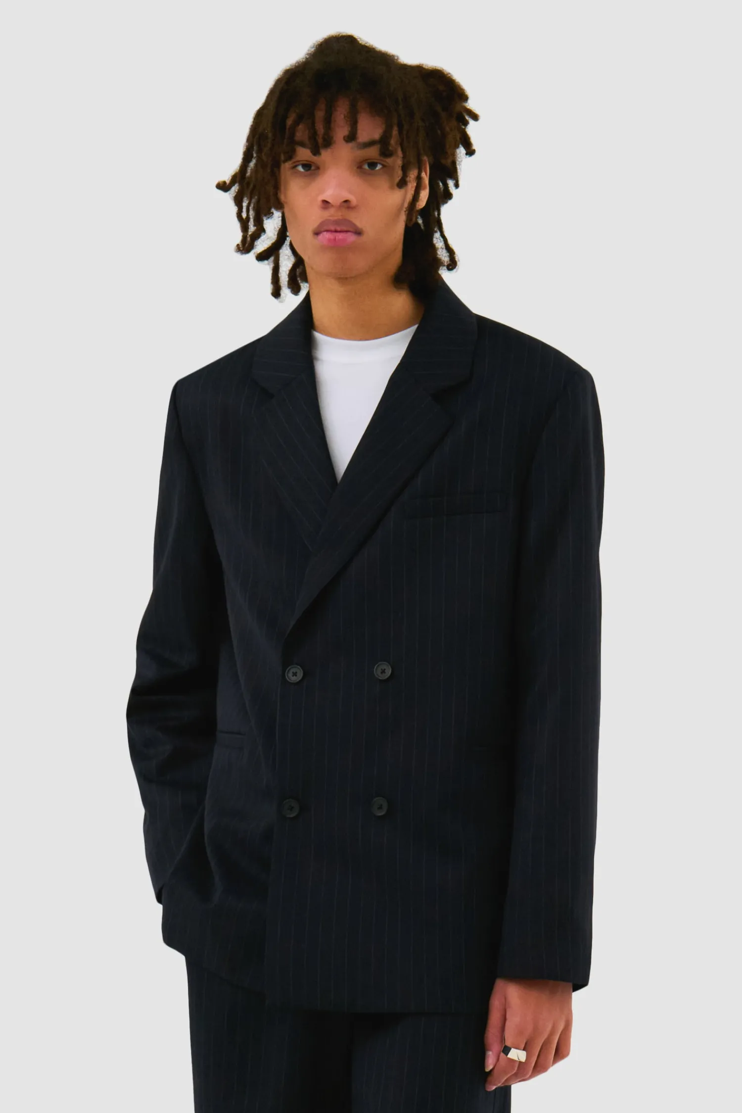 Arte Antwerp Blazer rayé - Marine Best Sale