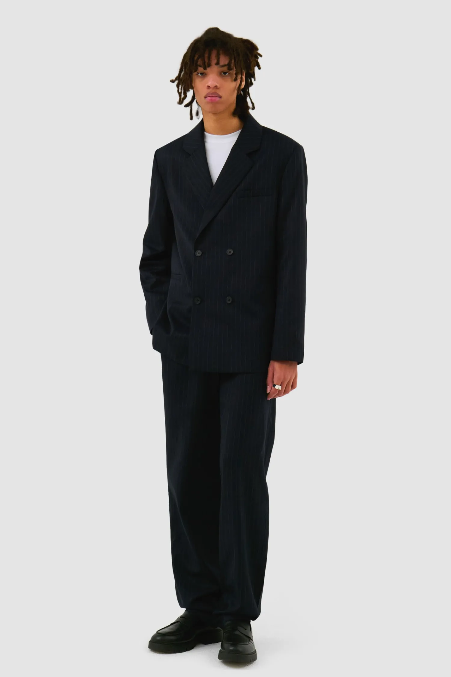 Arte Antwerp Blazer rayé - Marine Best Sale