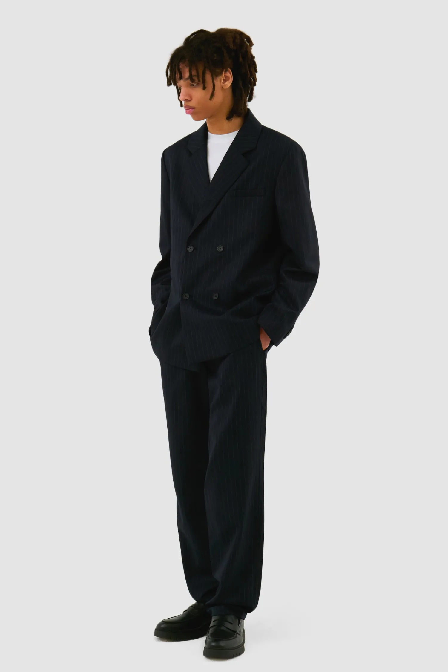 Arte Antwerp Blazer rayé - Marine Best Sale