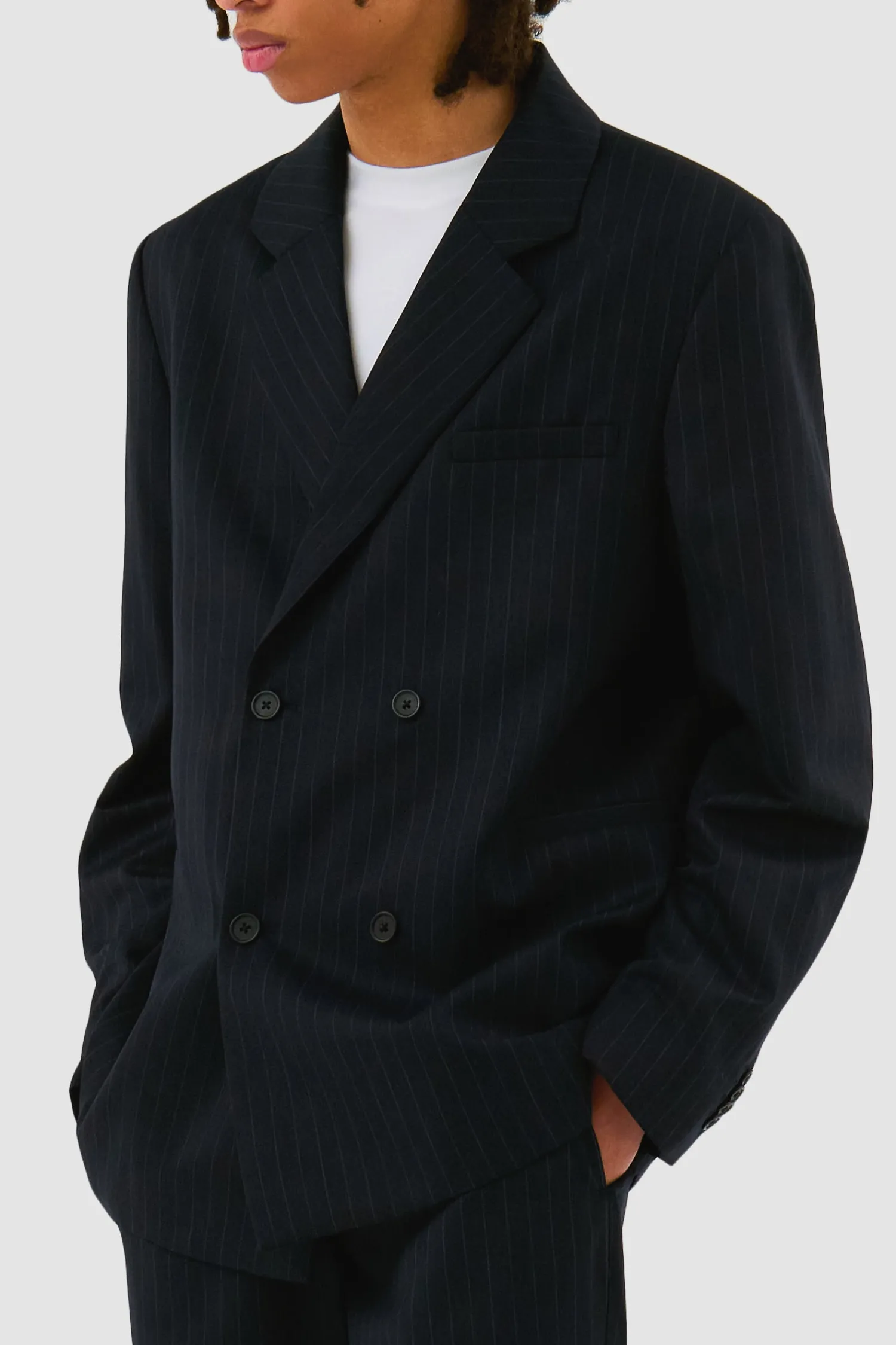 Arte Antwerp Blazer rayé - Marine Best Sale