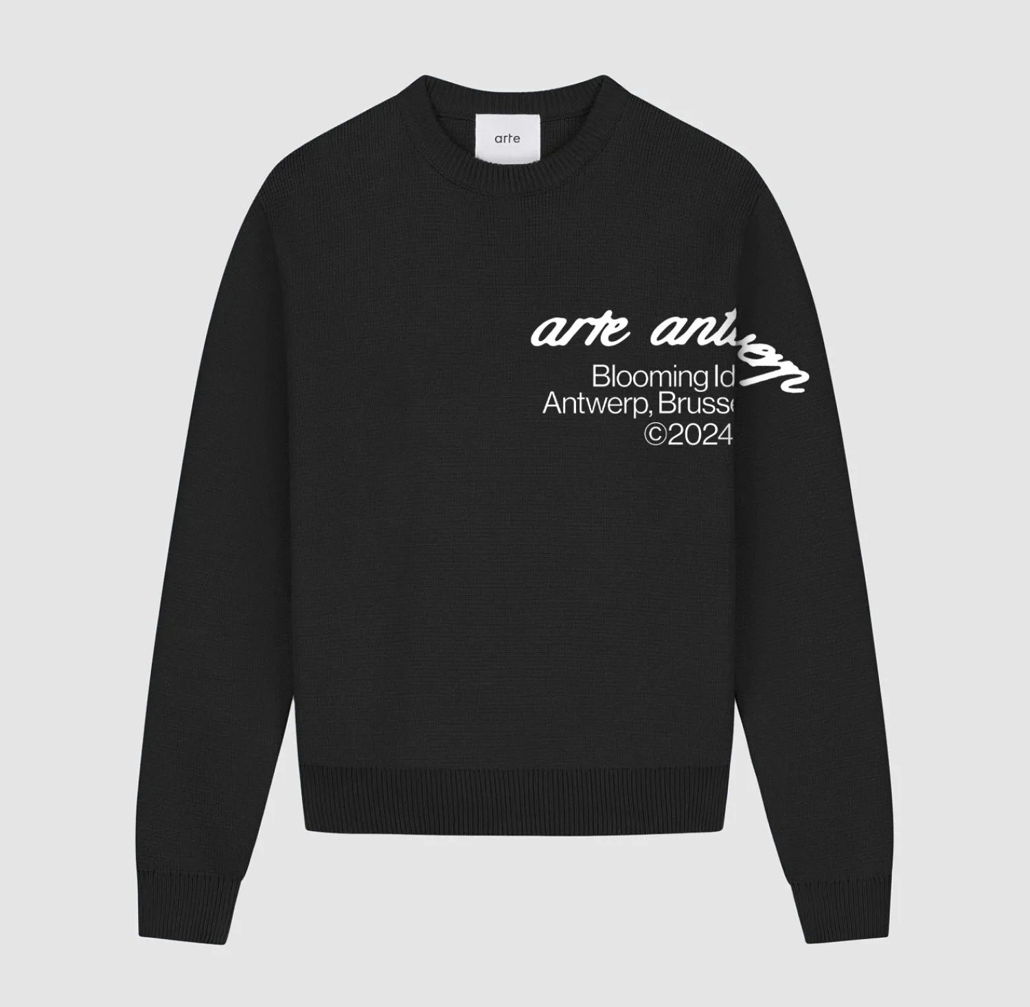 Arte Antwerp Blooming Ideas Knit - Noir Flash Sale
