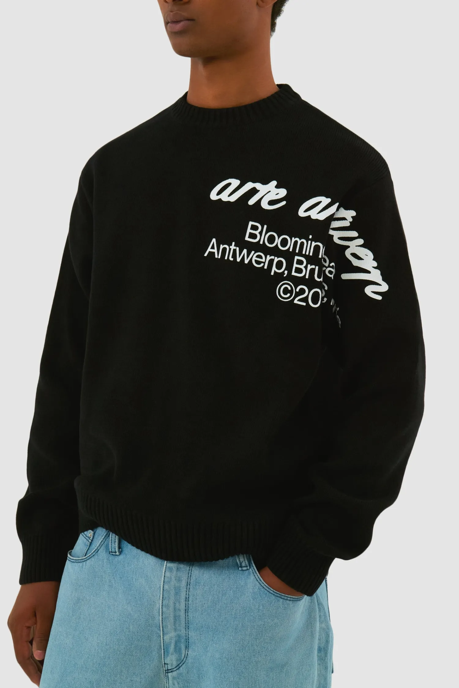 Arte Antwerp Blooming Ideas Knit - Noir Flash Sale