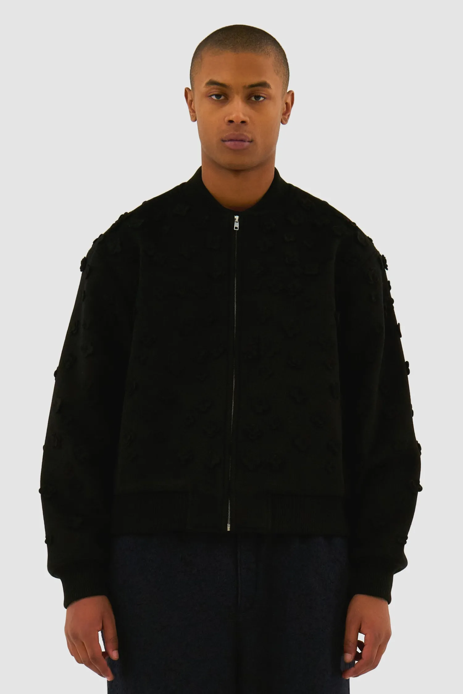 Arte Antwerp Blouson bombardier à fleurs - Noir Cheap