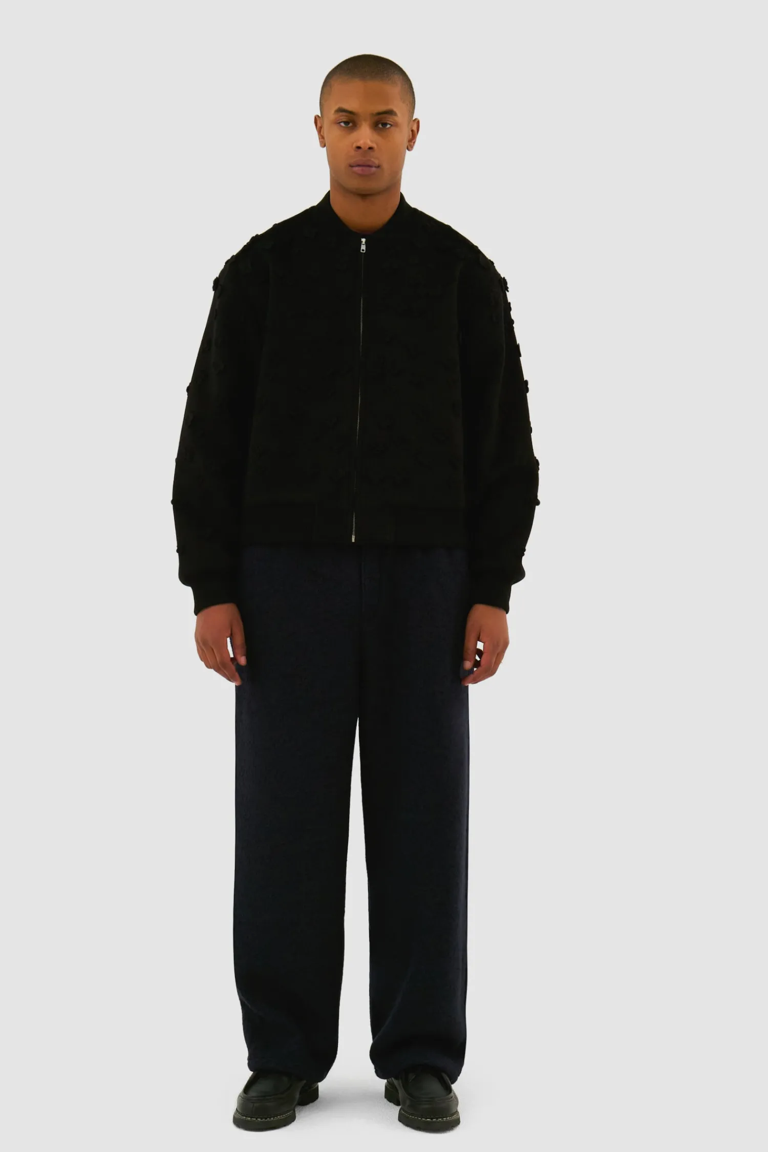 Arte Antwerp Blouson bombardier à fleurs - Noir Cheap