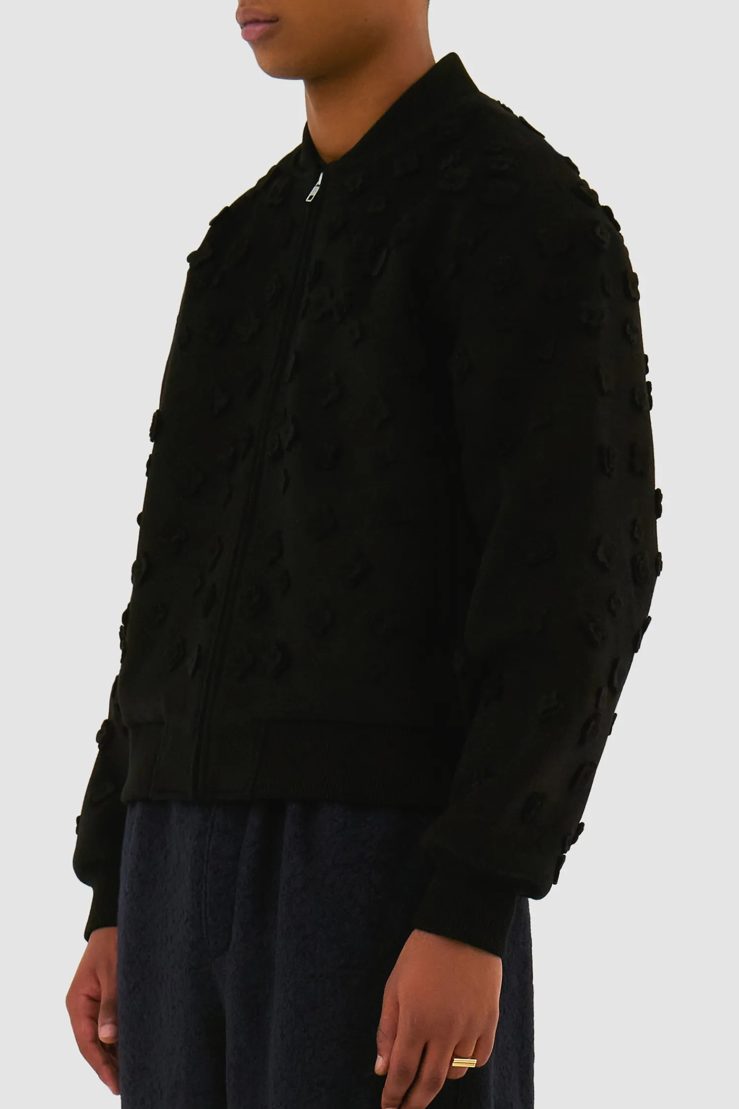 Arte Antwerp Blouson bombardier à fleurs - Noir Cheap