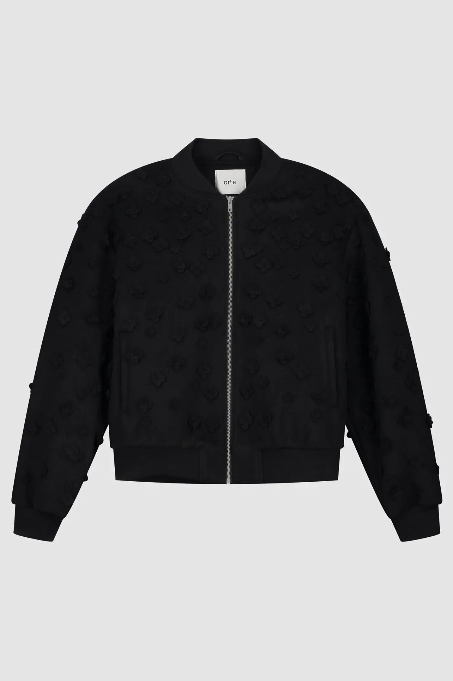 Arte Antwerp Blouson bombardier à fleurs - Noir Cheap