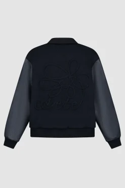 Arte Antwerp Blouson de survêtement à fleurs brodées - Marine Fashion