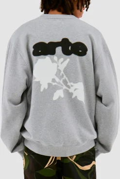 Arte Antwerp Blur Flower Crewneck - Gris Online