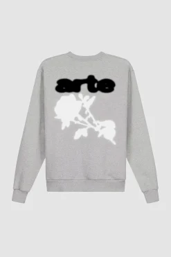 Arte Antwerp Blur Flower Crewneck - Gris Online