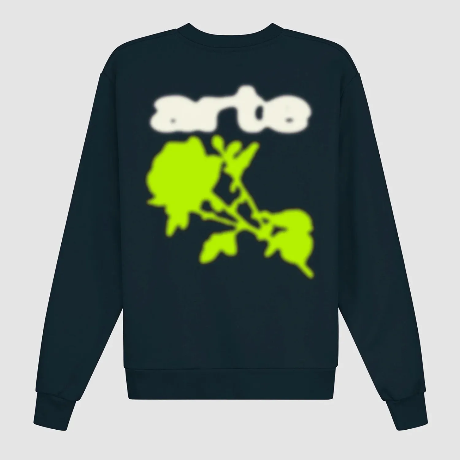 Arte Antwerp Blur Flower Crewneck - Marine Cheap