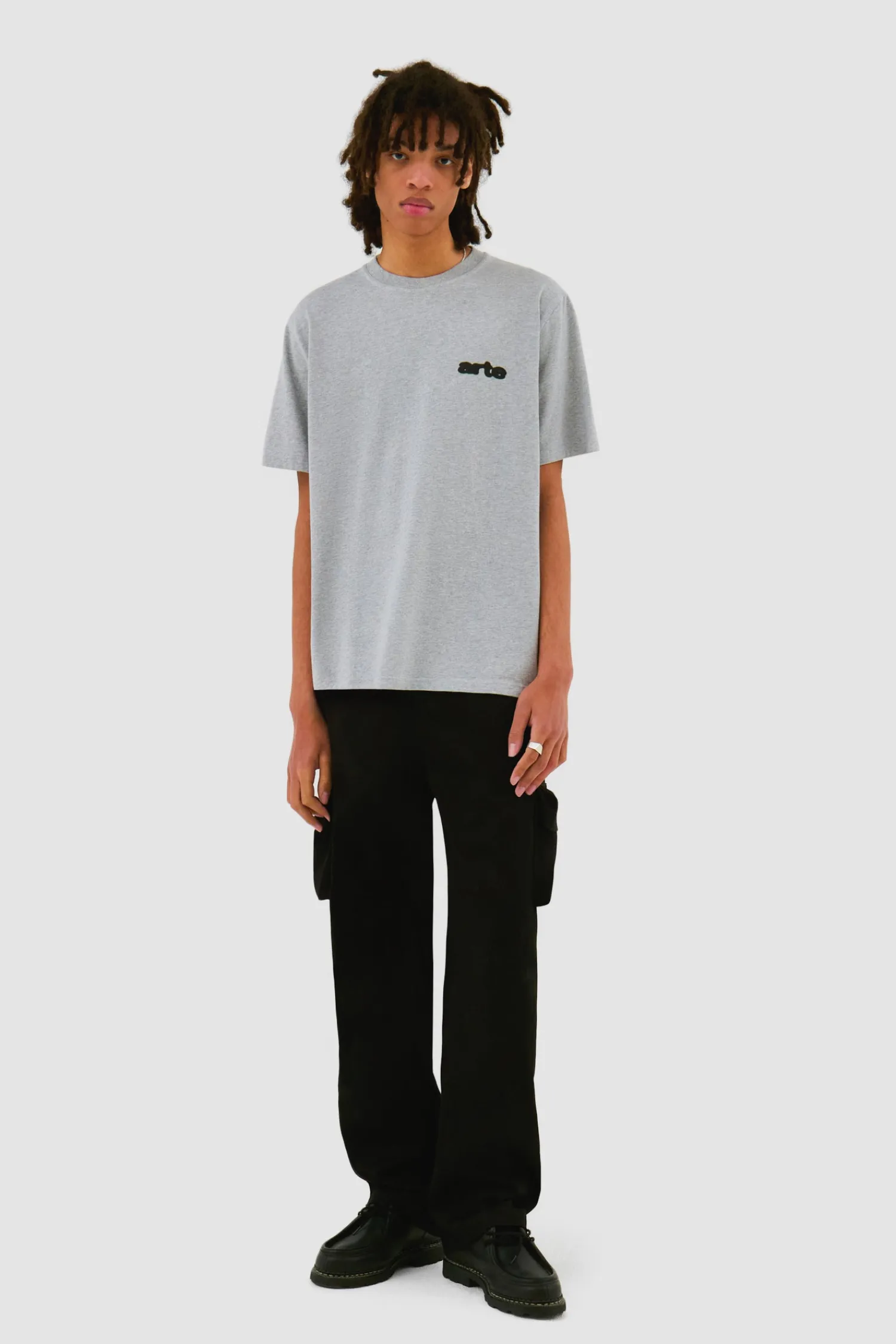 Arte Antwerp Blur Flower T-shirt - Gris Cheap