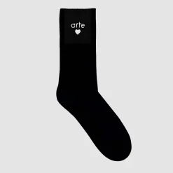 Arte Antwerp Chaussettes à cœur Basic Arte - Noir Outlet
