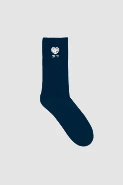 Arte Antwerp Chaussettes à logo fleuri - Marine Store