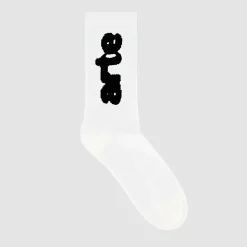 Arte Antwerp Chaussettes verticales floues - hes blanc Fashion