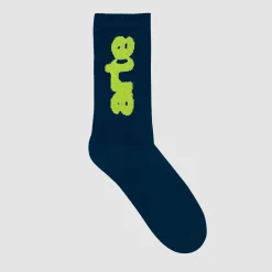 Arte Antwerp Chaussettes verticales floues - Marine Hot