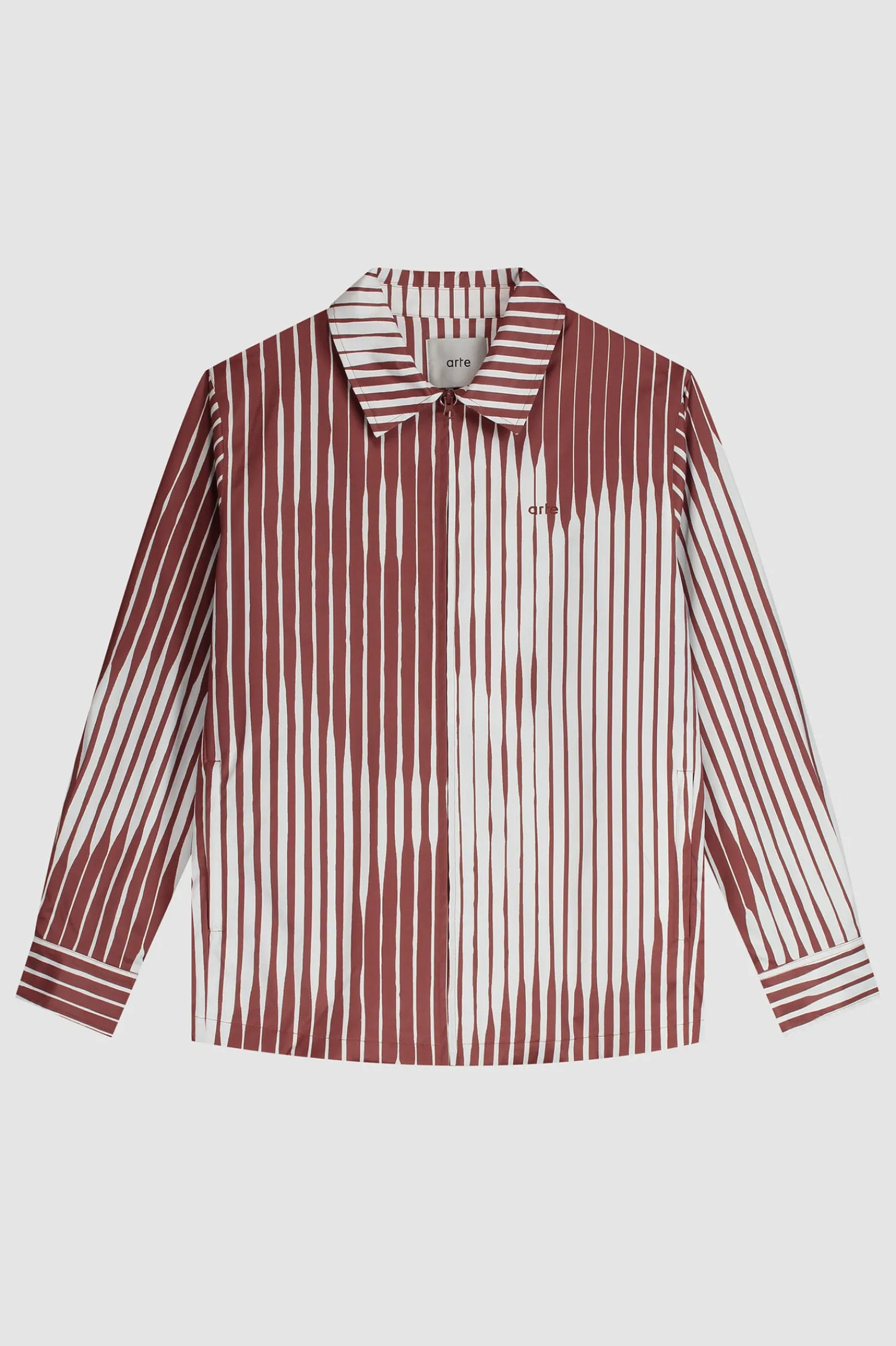 Arte Antwerp Chemise rayée - /White Orange Clearance