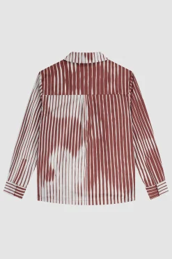 Arte Antwerp Chemise rayée - /White Orange Clearance