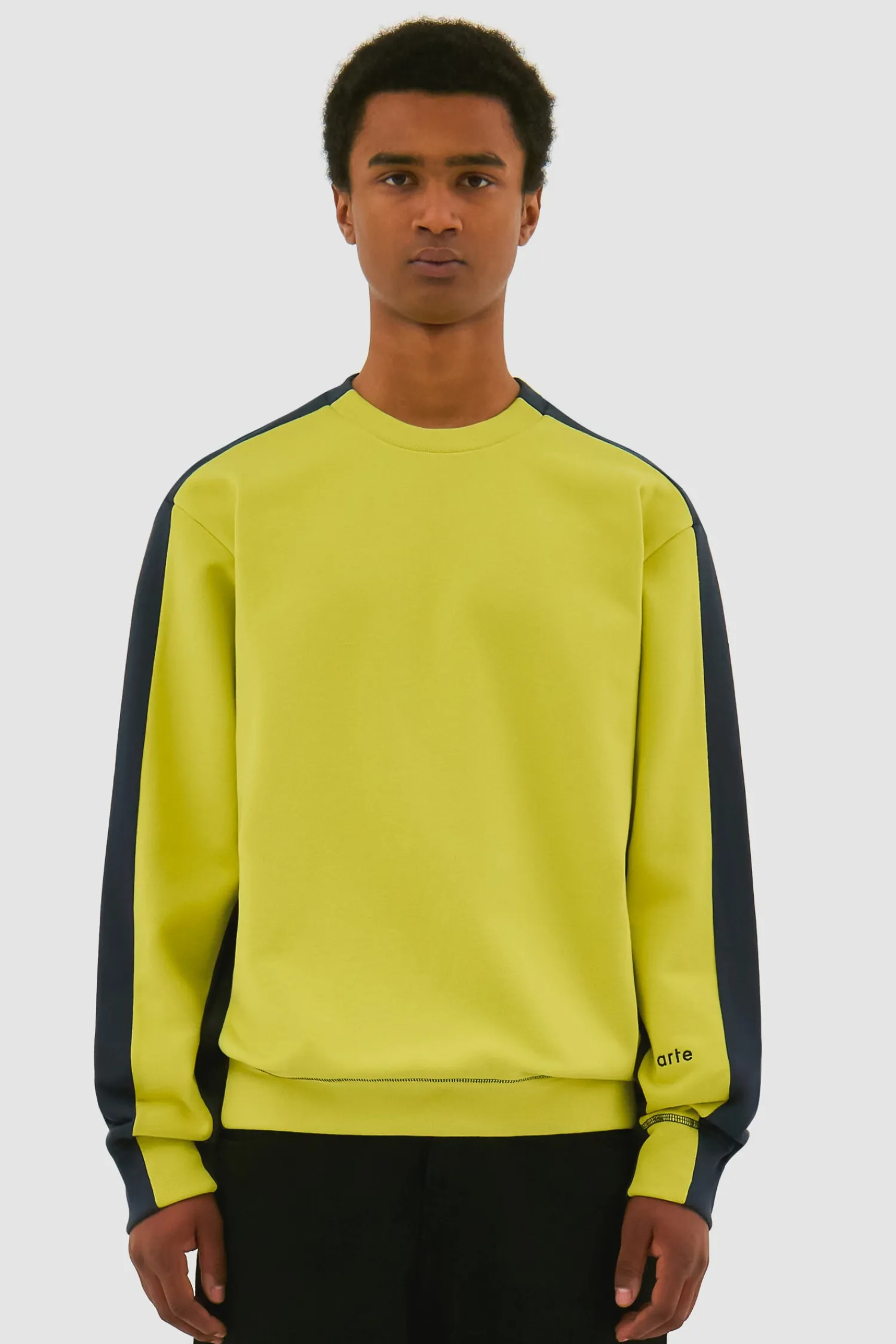Arte Antwerp Col ras du cou bicolore - /Bleu vert Clearance