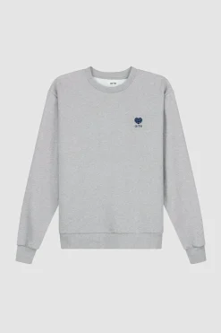 Arte Antwerp Col ras du cou fleuri - Gris Discount