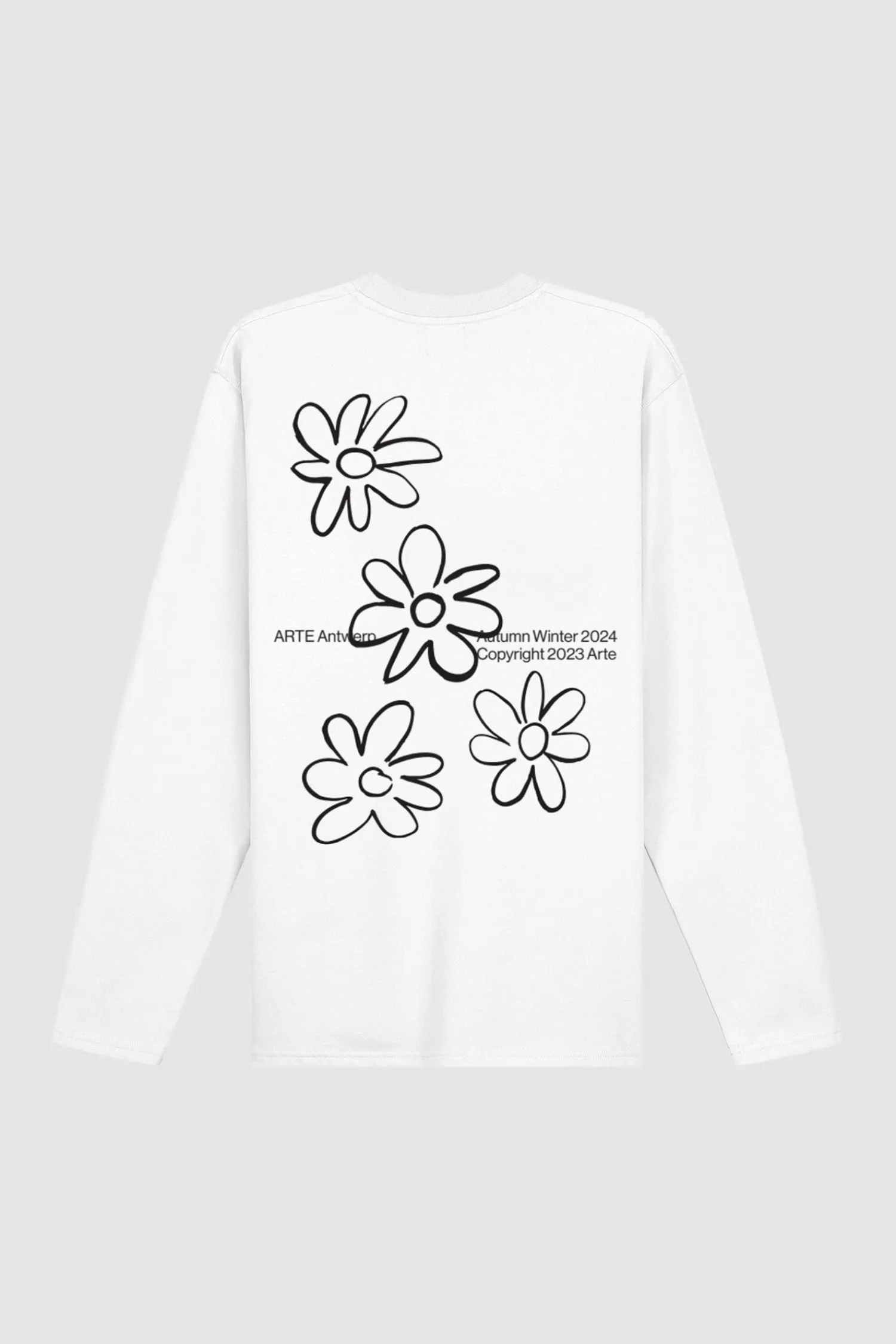 Arte Antwerp Manches longues à fleurs - blanc Cheap