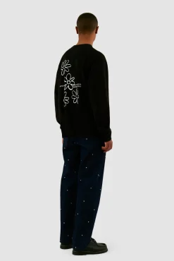 Arte Antwerp Manches longues Flowers - Noir New