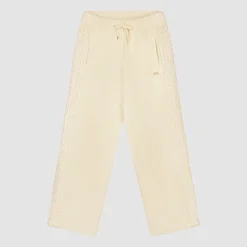 Arte Antwerp Pantalon à bandes fleuries - Crème Fashion