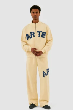 Arte Antwerp Pantalon à fleurs en crochet - Crème Store