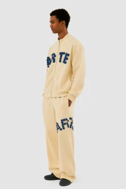 Arte Antwerp Pantalon à fleurs en crochet - Crème Store