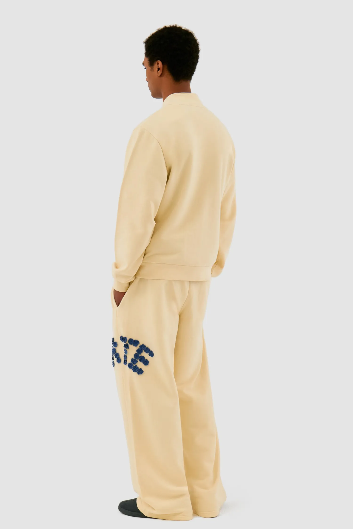 Arte Antwerp Pantalon à fleurs en crochet - Crème Store