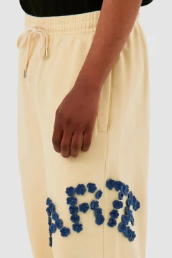 Arte Antwerp Pantalon à fleurs en crochet - Crème Store