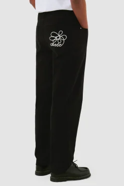 Arte Antwerp Pantalon à poches brodées - Noir New