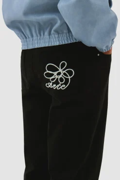Arte Antwerp Pantalon à poches brodées - Noir New