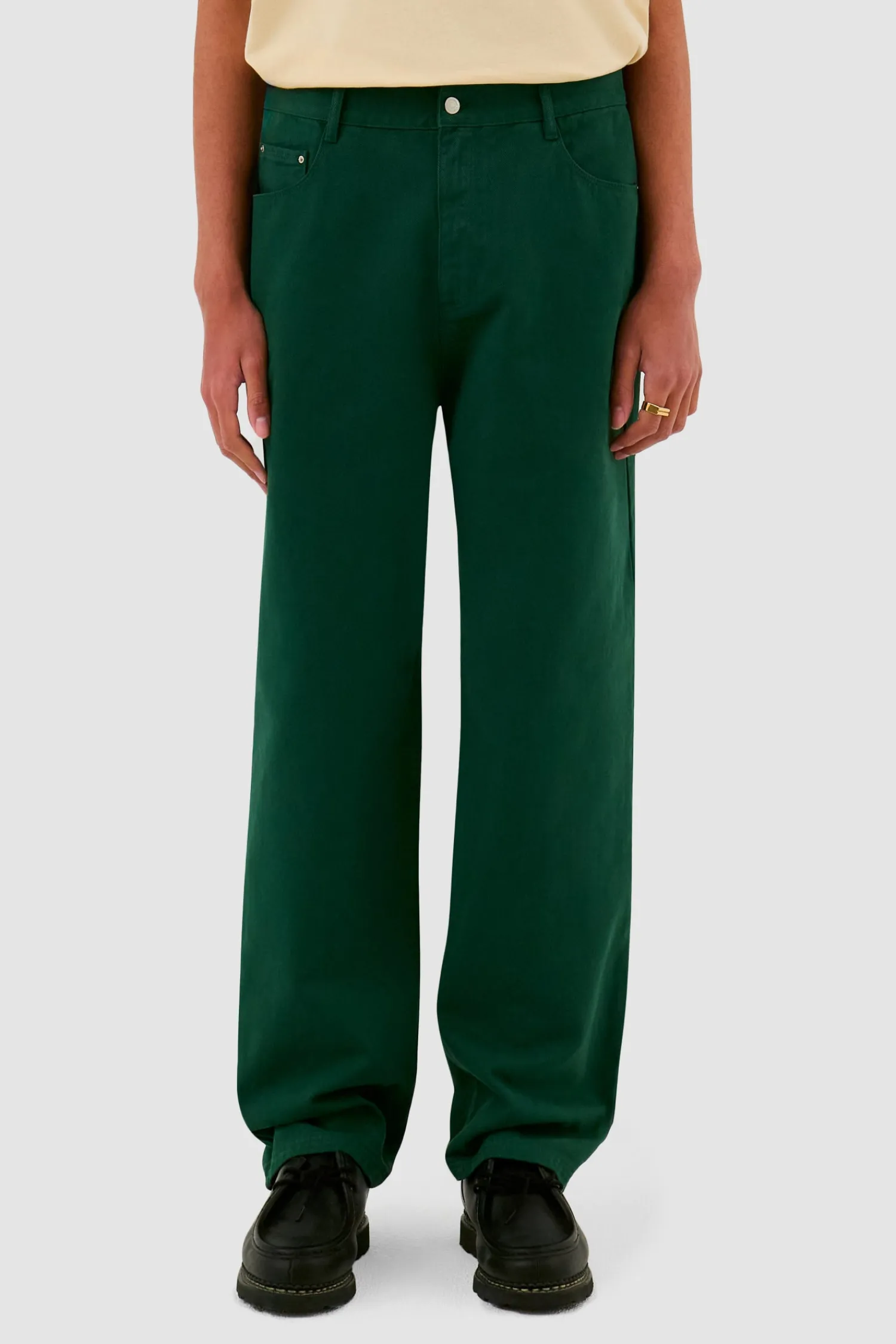Arte Antwerp Pantalon à poches brodées - vert Online