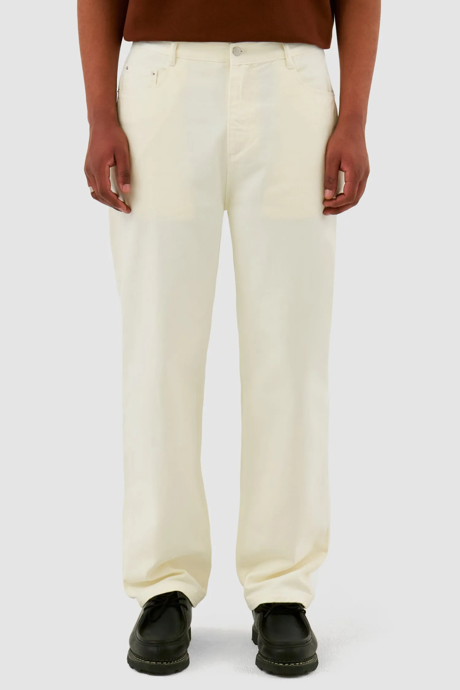 Arte Antwerp Pantalon à poches brodées - Crème Cheap