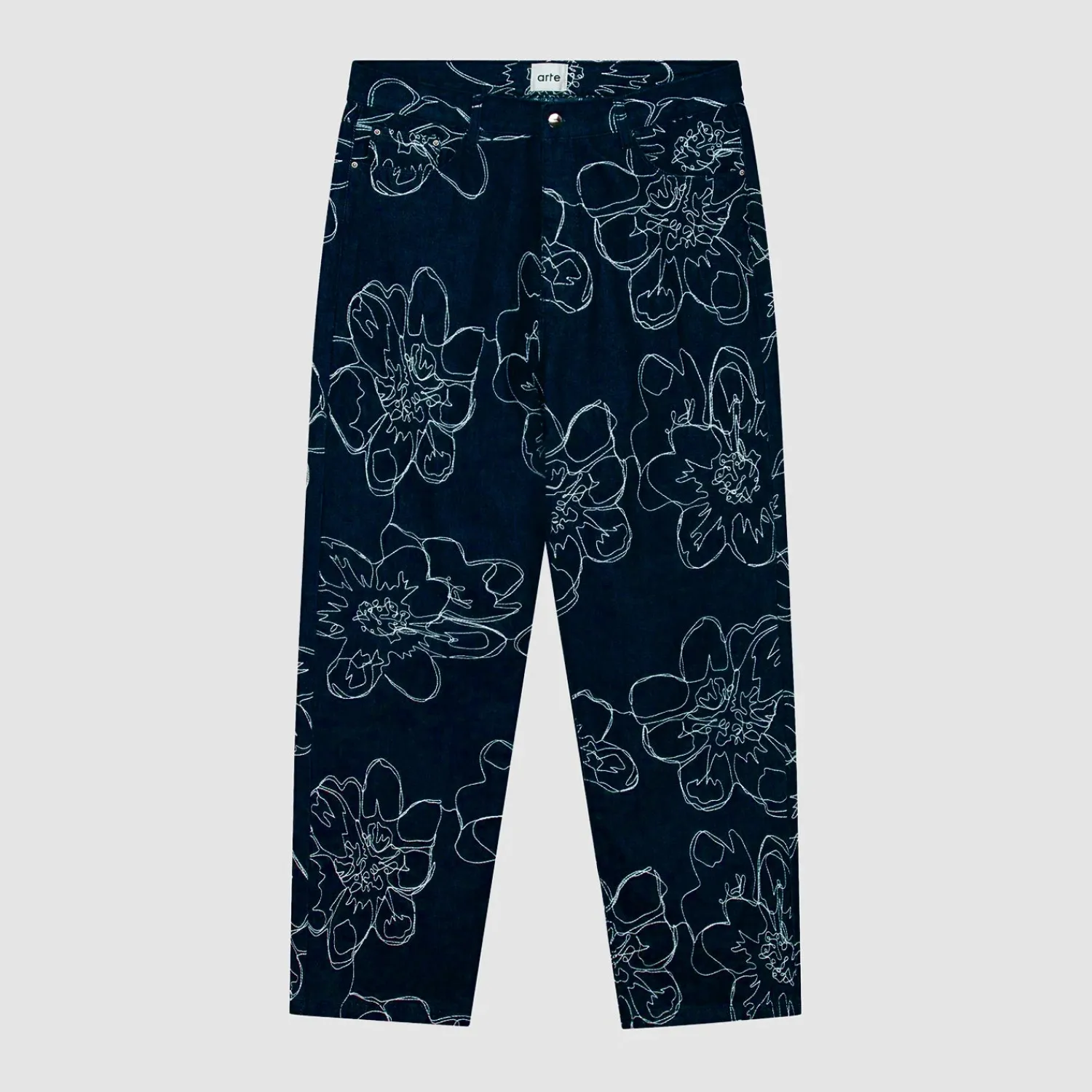 Arte Antwerp Pantalon à points de fleurs - Marine Outlet
