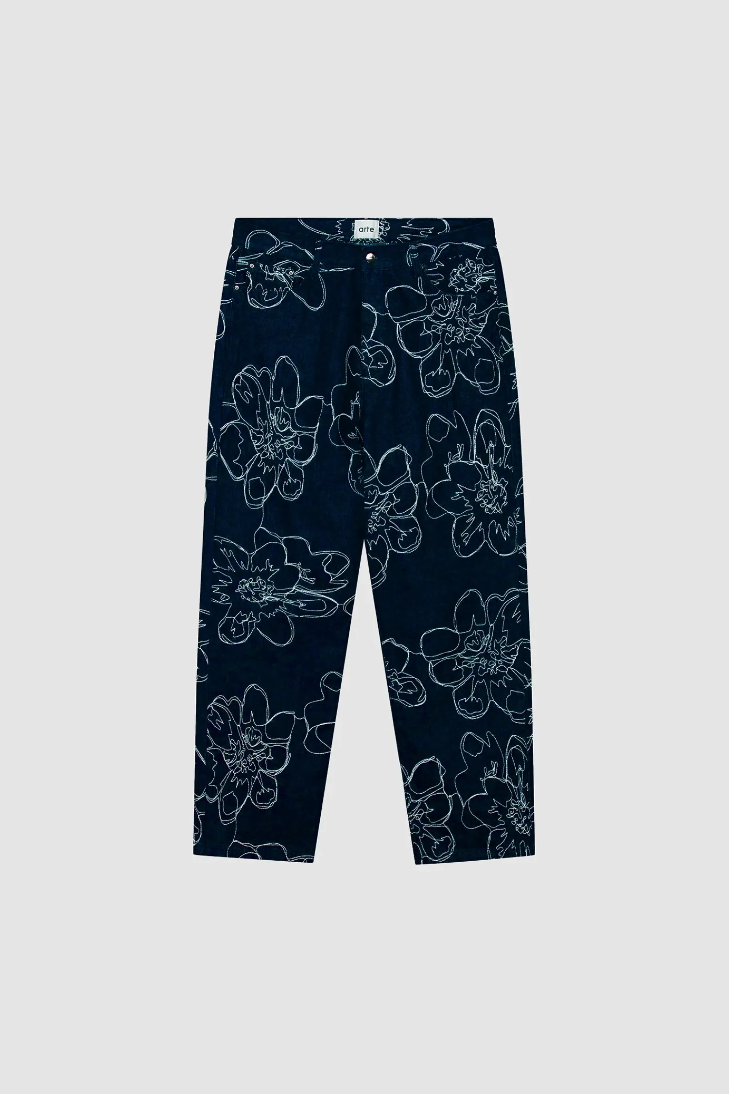 Arte Antwerp Pantalon à points de fleurs - Marine Outlet