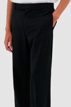 Arte Antwerp Pantalon à rayures - Marine Best Sale