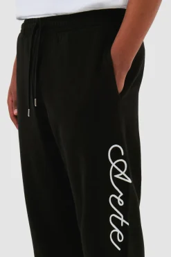 Arte Antwerp Pantalon avec logo Script - Noir Flash Sale