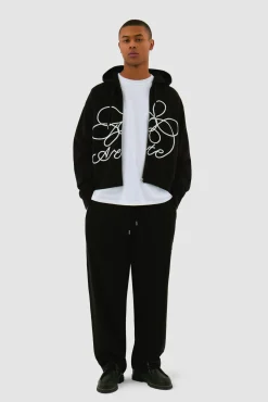Arte Antwerp Pantalon avec logo Script - Noir Flash Sale