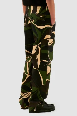 Arte Antwerp Pantalon cargo camouflage - Imprimé Kaki Flash Sale