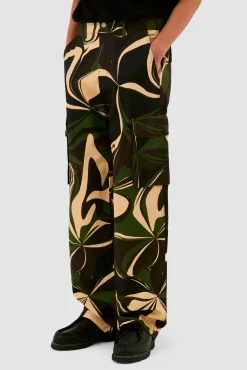 Arte Antwerp Pantalon cargo camouflage - Imprimé Kaki Flash Sale