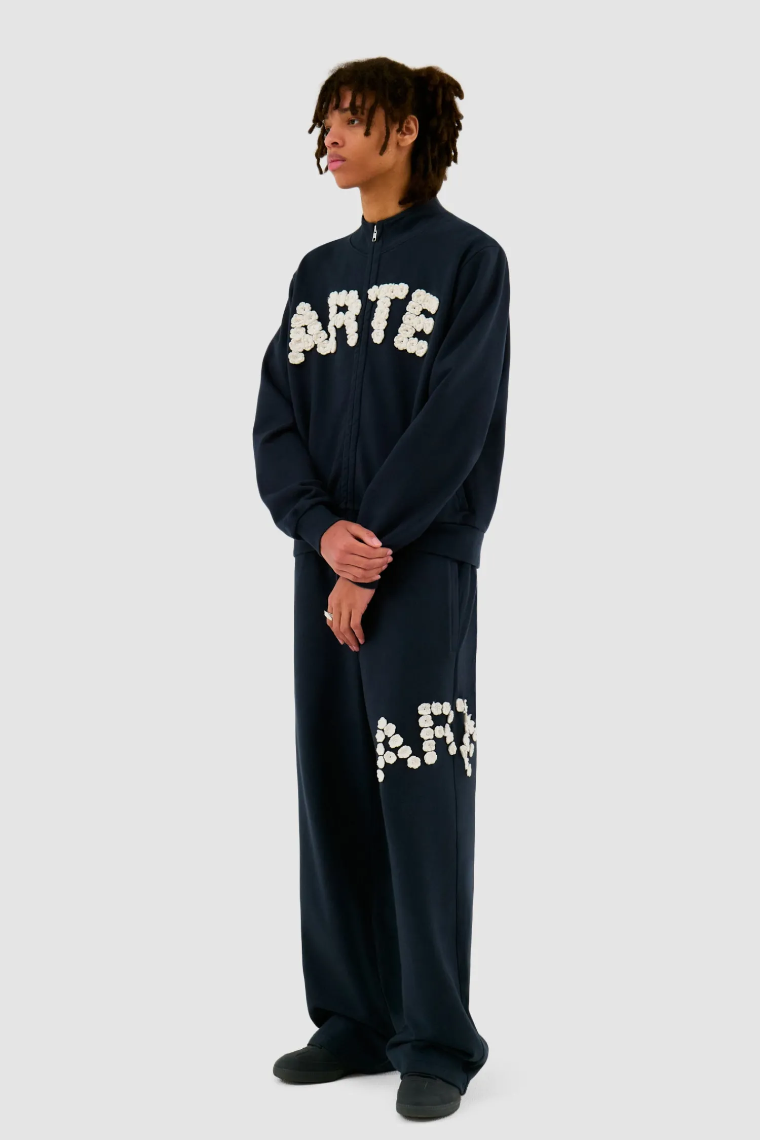 Arte Antwerp Pantalon Crochet Flowers - Navy Marine Best Sale