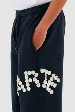 Arte Antwerp Pantalon Crochet Flowers - Navy Marine Best Sale