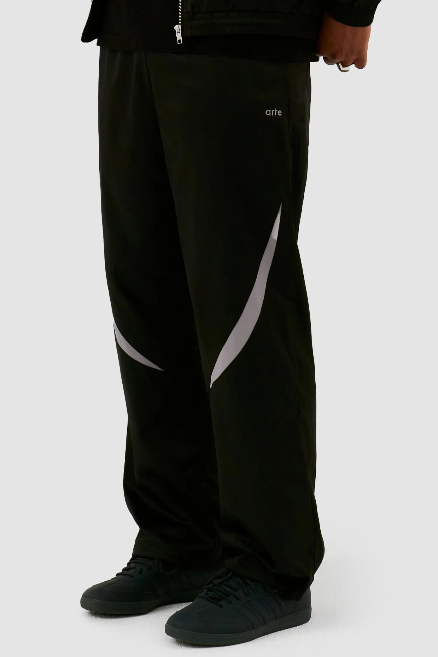 Arte Antwerp Pantalon de survêtement bicolore - Noir Fashion