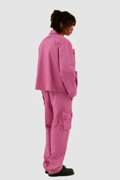 Arte Antwerp Pantalon en coton à poches 3D - rose Cheap