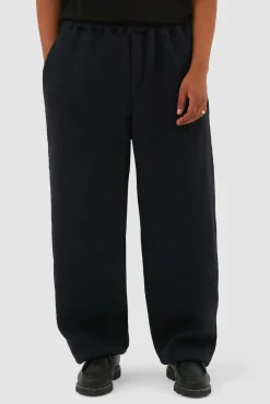 Arte Antwerp Pantalon en laine bouillie - Marine Discount