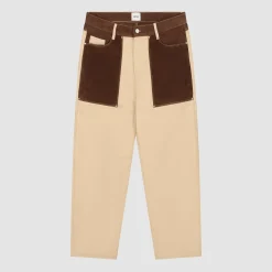 Arte Antwerp Pantalon en tissu multiple - Crème Cheap