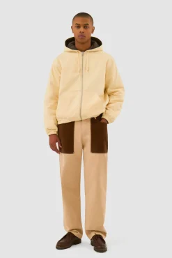 Arte Antwerp Pantalon en tissu multiple - Crème Cheap