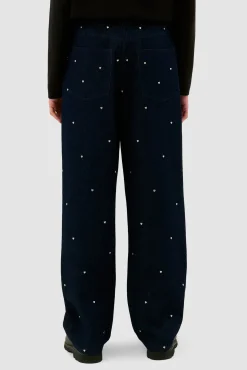 Arte Antwerp Pantalon Loose Heart - Navy Marine Cheap