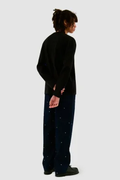 Arte Antwerp Pantalon Loose Heart - Navy Marine Cheap
